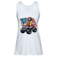 4th Of July Hot Dog Sunglasses Patriotic Monster Truck Boy Ladies Essential Flowy Tank