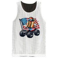 4th Of July Hot Dog Sunglasses Patriotic Monster Truck Boy Mesh Reversible Basketball Jersey Tank