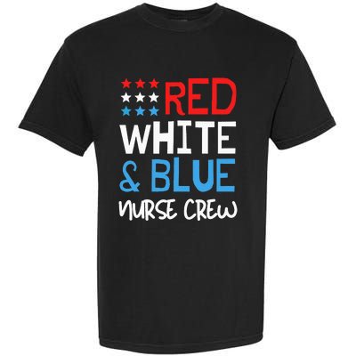 4th Of July Nurse Crew Scrub Tops Patriotic Nurses Matching Garment-Dyed Heavyweight T-Shirt