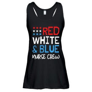 4th Of July Nurse Crew Scrub Tops Patriotic Nurses Matching Ladies Essential Flowy Tank