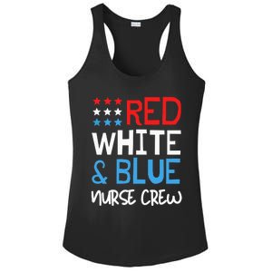 4th Of July Nurse Crew Scrub Tops Patriotic Nurses Matching Ladies PosiCharge Competitor Racerback Tank