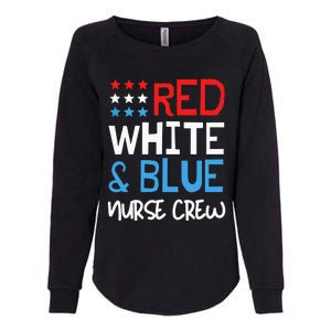 4th Of July Nurse Crew Scrub Tops Patriotic Nurses Matching Womens California Wash Sweatshirt