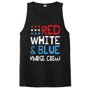 4th Of July Nurse Crew Scrub Tops Patriotic Nurses Matching PosiCharge Competitor Tank