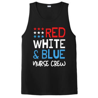 4th Of July Nurse Crew Scrub Tops Patriotic Nurses Matching PosiCharge Competitor Tank