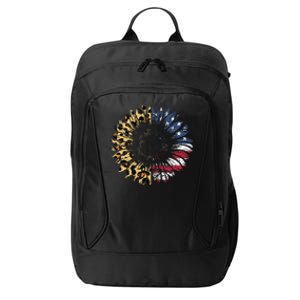 4th Of July Sunflower American Flag Leopard Funny Women Kids City Backpack