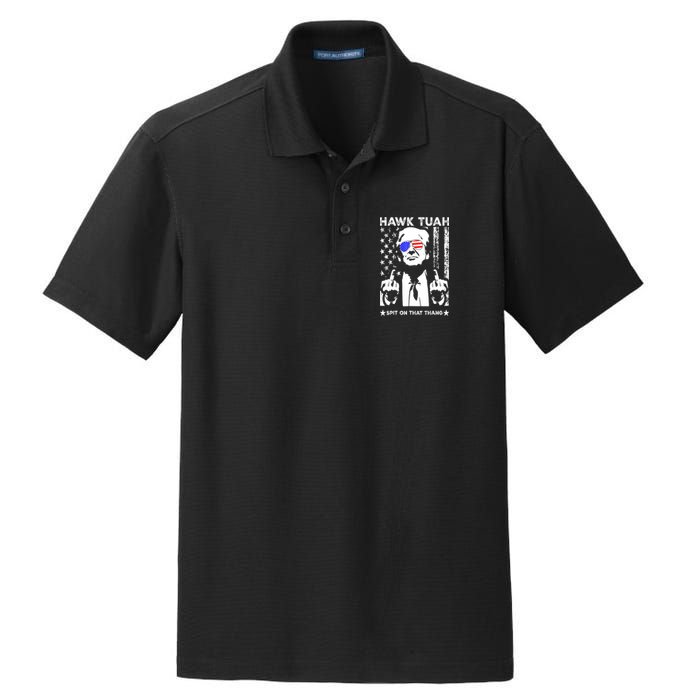 4th Of July Hawk Tush Spit On That Thang Viral Election Parody Funny Gift Dry Zone Grid Polo