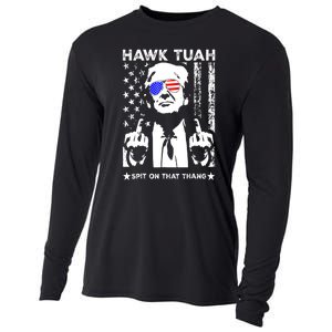 4th Of July Hawk Tush Spit On That Thang Viral Election Parody Funny Gift Cooling Performance Long Sleeve Crew