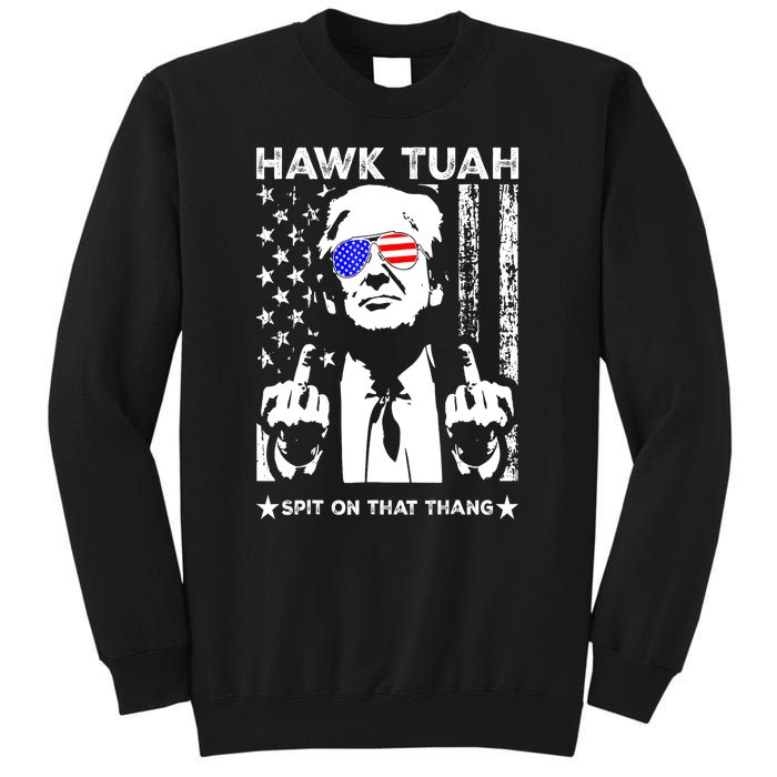 4th Of July Hawk Tush Spit On That Thang Viral Election Parody Funny Gift Tall Sweatshirt