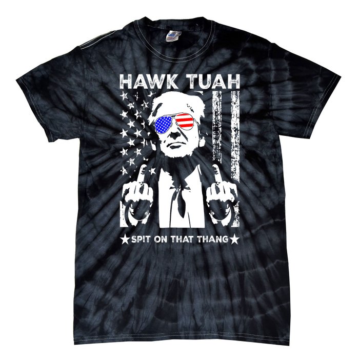 4th Of July Hawk Tush Spit On That Thang Viral Election Parody Funny Gift Tie-Dye T-Shirt