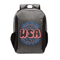 4th Of July Land Of The Free Because Of The Brave Usa Gift Vector Backpack