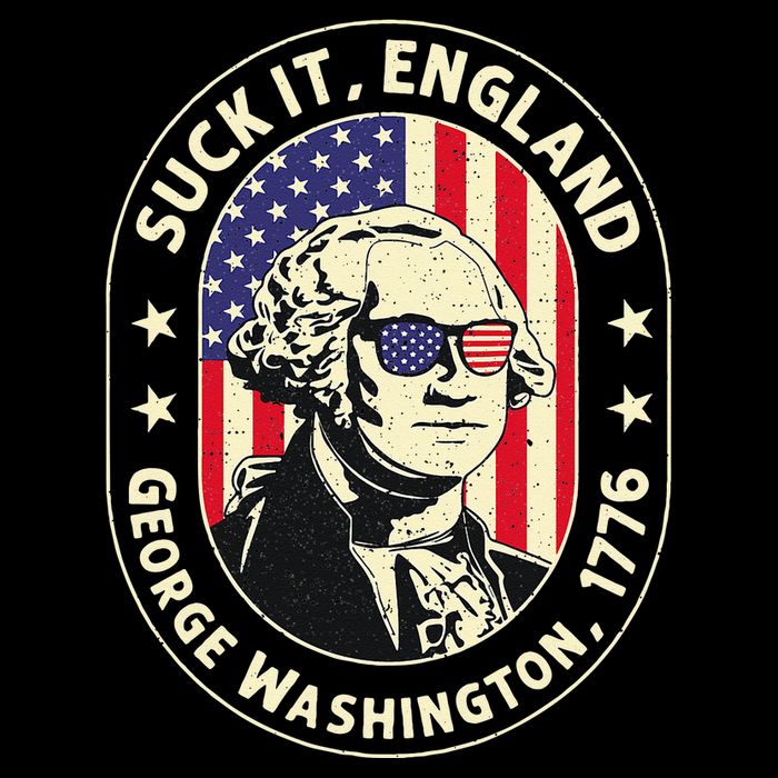 4th of July Suck It England George Washington 1776 Button