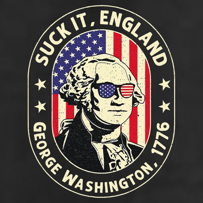 4th of July Suck It England George Washington 1776 Adult Drive Performance Visor