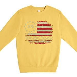 4th Of July Shirts We The People 1776 Usa Flag Premium Crewneck Sweatshirt