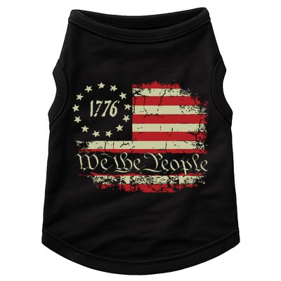 4th Of July Shirts We The People 1776 Usa Flag Doggie Tank