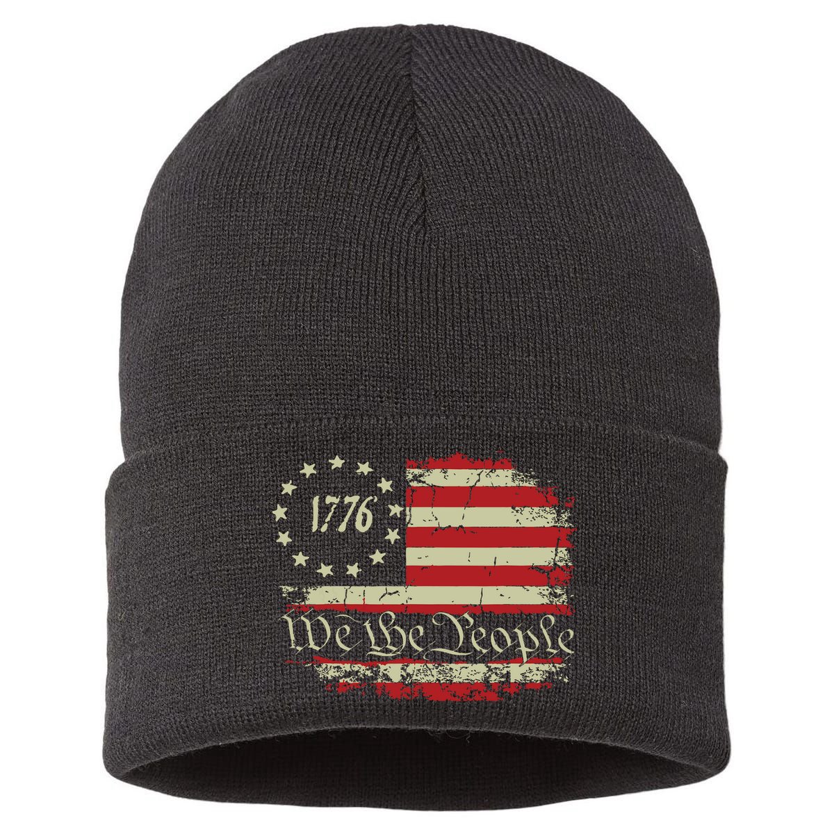4th Of July Shirts We The People 1776 Usa Flag Sustainable Knit Beanie