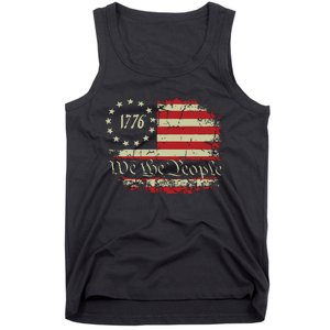 4th Of July Shirts We The People 1776 Usa Flag Tank Top