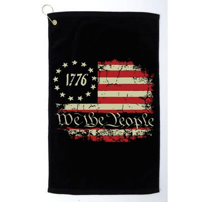 4th Of July Shirts We The People 1776 Usa Flag Golf Towel