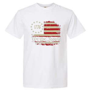 4th Of July Shirts We The People 1776 Usa Flag Garment-Dyed Heavyweight T-Shirt