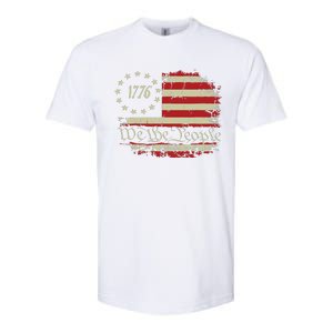 4th Of July Shirts We The People 1776 Usa Flag Softstyle CVC T-Shirt