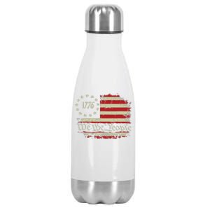 4th Of July Shirts We The People 1776 Usa Flag Stainless Steel Insulated Water Bottle