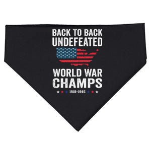 4th Of July Back To Back Undefeated World War Champs USA-Made Doggie Bandana