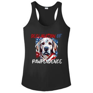 4th Of July Patriotic Labrador Retrievers Ladies PosiCharge Competitor Racerback Tank