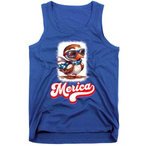 4th Of July Patriotic Duck Merica Cute Gift Tank Top