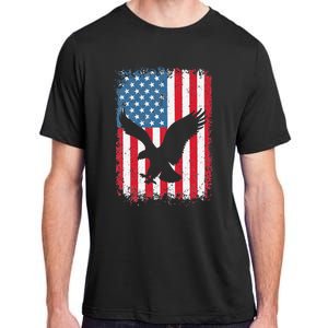 4th of july American eagle flag USA Independence Day Adult ChromaSoft Performance T-Shirt