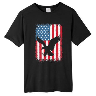 4th of july American eagle flag USA Independence Day Tall Fusion ChromaSoft Performance T-Shirt