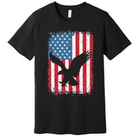 4th of july American eagle flag USA Independence Day Premium T-Shirt