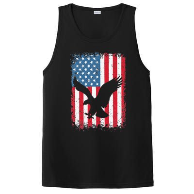 4th of july American eagle flag USA Independence Day PosiCharge Competitor Tank