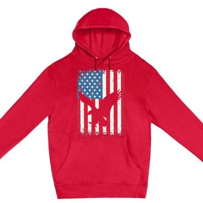 4th of july American eagle flag USA Independence Day Premium Pullover Hoodie