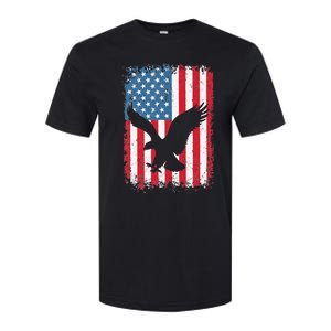 4th of july American eagle flag USA Independence Day Softstyle CVC T-Shirt