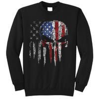 4th Of July For Women American Flag Skull Skeleton Sweatshirt