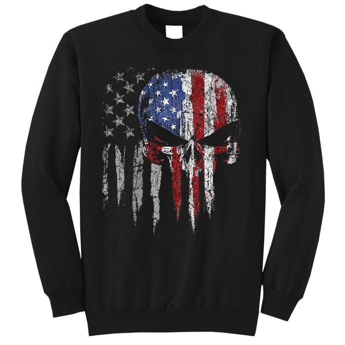 4th Of July For Women American Flag Skull Skeleton Sweatshirt