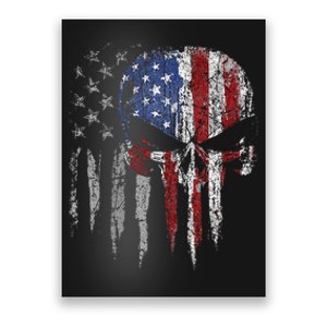 4th Of July For Women American Flag Skull Skeleton Poster