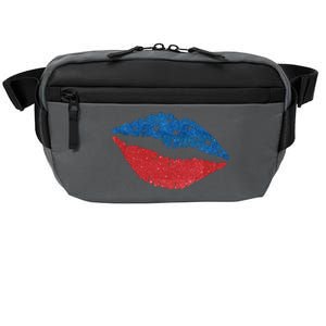 4th Of July Lips Celebration Crossbody Pack