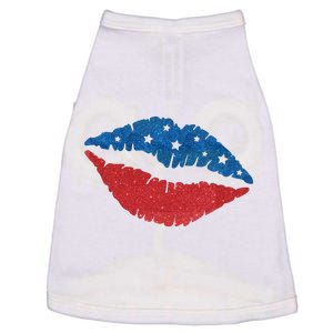 4th Of July Lips Celebration Doggie Tank