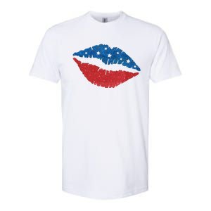 4th Of July Lips Celebration Softstyle CVC T-Shirt