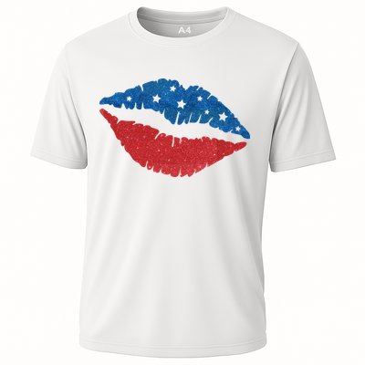 4th Of July Lips Celebration Performance Shirt