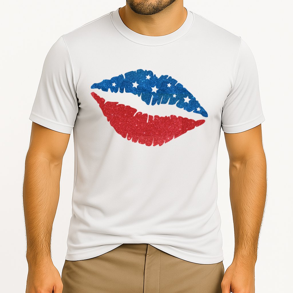 4th Of July Lips Celebration Cooling Performance Crew T-Shirt