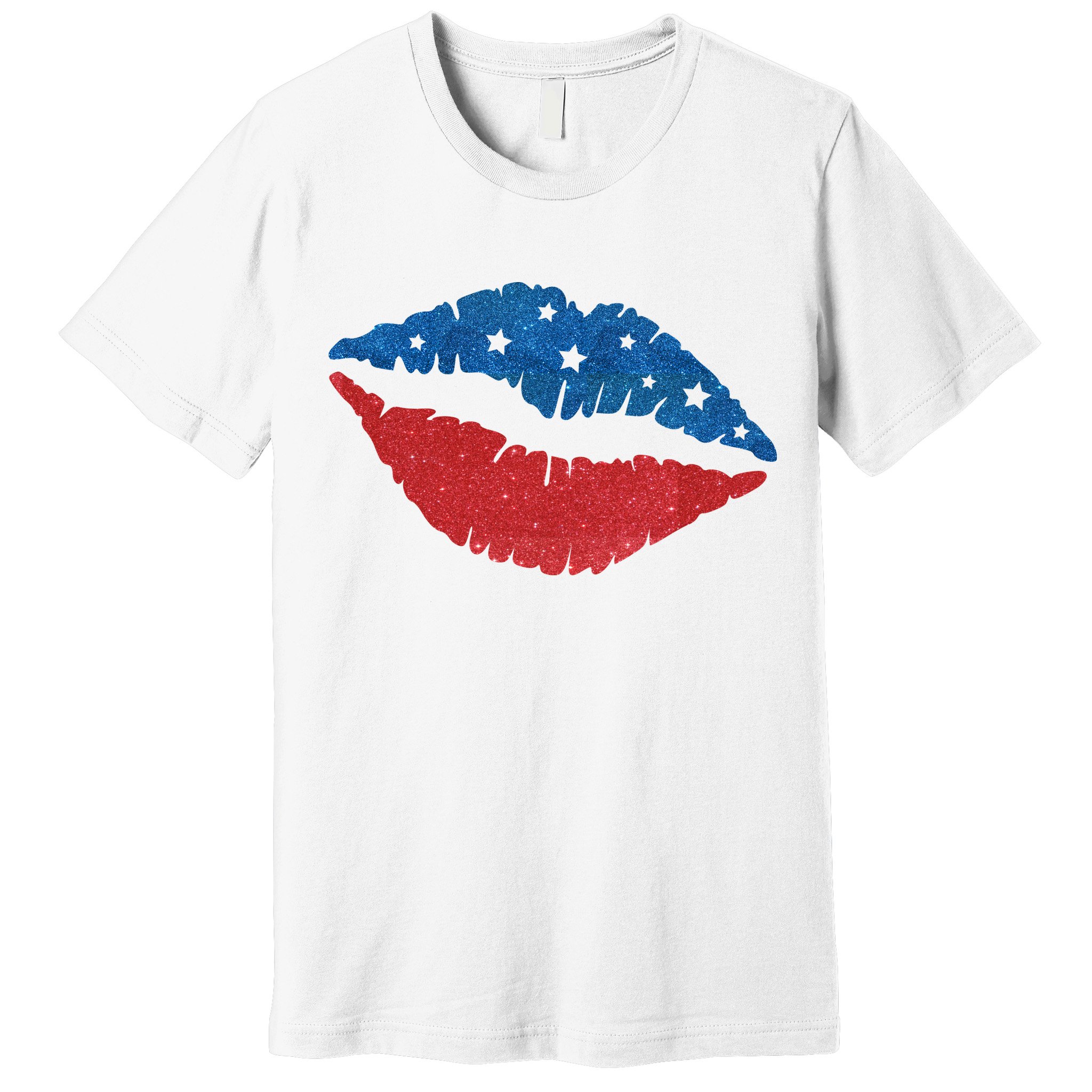 4th Of July Lips Celebration Premium T-Shirt