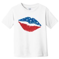 4th Of July Lips Celebration Toddler T-Shirt