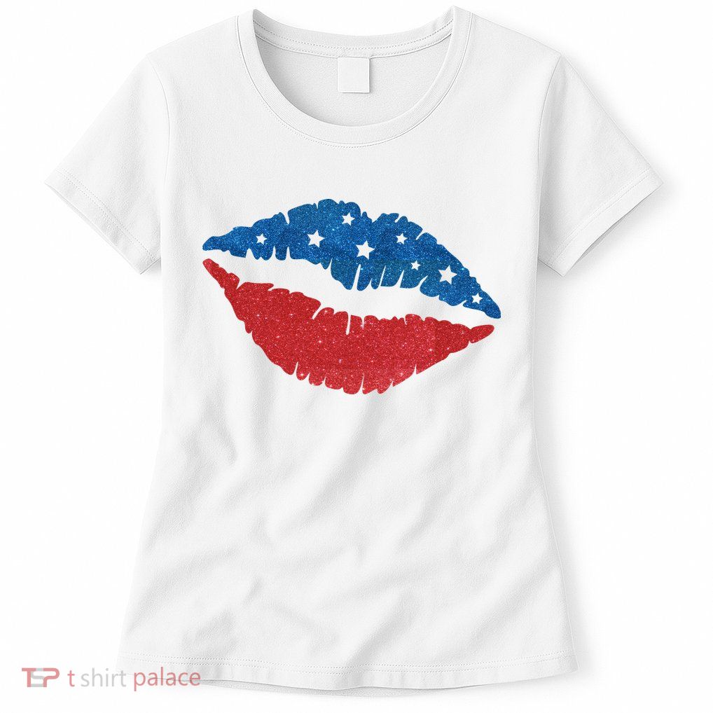 4th Of July Lips Celebration Women's T-Shirt