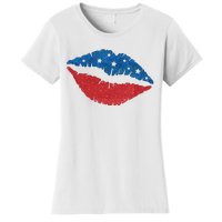 4th Of July Lips Celebration Women's T-Shirt