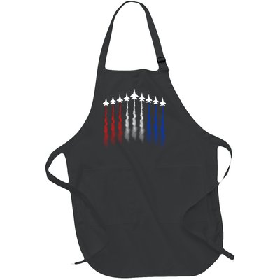 4th Of July Independence Day Graphic Full-Length Apron With Pockets