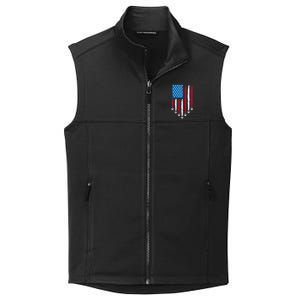 4th Of July Fourth 4 Patriotic Usa Flag Fighter Jets Collective Smooth Fleece Vest