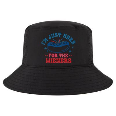 4th Of July Im Just Here For The Wieners Cool Comfort Performance Bucket Hat