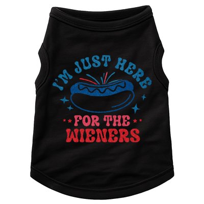 4th Of July Im Just Here For The Wieners Doggie Tank