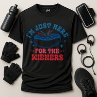4th Of July Im Just Here For The Wieners Performance Shirt